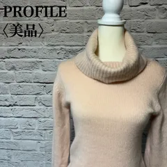 【PROFILE】プロファイル トップス タートルネック セーター ニット カシミヤ100% RN-16