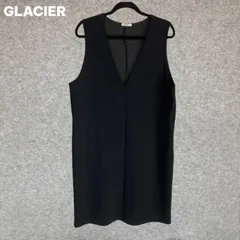 GLACIER ノースリーブワンピース ブラック 3Lサイズ