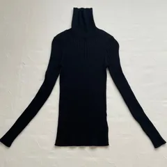 IÉNA イエナ タートルネック リブニット ブラック ウール100% シンプル 上品 定番