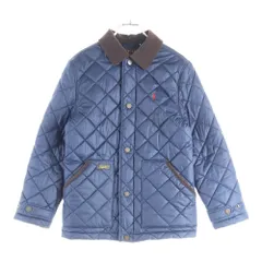 POLO RALPH LAUREN (ポロラルフローレン) 襟コーデュロイ キルティングジャケット ネイビー