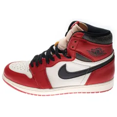 NIKE (ナイキ) AIR JORDAN 1 エアジョーダン1 ハイ OG ロスト & ファウンド シカゴ ハイカットスニーカー ホワイト/レッド US10.5/28.5cm DZ5485-612