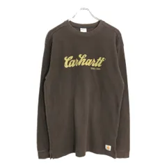 Carhartt カーハート サーマル 長袖Ｔシャツ ブラウン(メンズ M)中古 古着 V8207