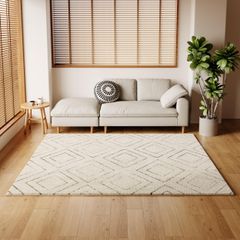 廃盤】クラッシュゲート ラグ カーペット 140×200 イエロー 北欧風