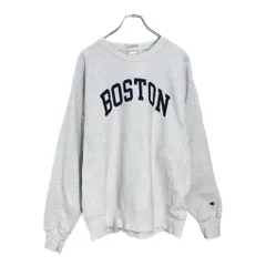 Champion チャンピオン BOSTON ボストン REVERSE WEAVE リバースウィーブ スウェット グレー(メンズ LARGE)中古 古着 V8223