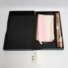 帯揚げ 4枚セット 帯締め2本付き 和装小物まとめ売り 箱付き