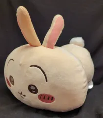 グレイ・パーカー・サービス ちいかわくじ もちっとふわっとコレクション ちいかわ B賞 うさぎ 寝そべりもっちりぬいぐるみ