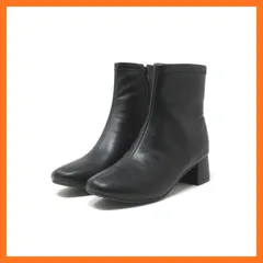 【新品】 [カンド] 大きいサイズ レディース 25.5cm 26cm 26.5cm 対応 ゆったり 幅広 ワイズ 3e やわらか ストレッチ ショートブーツ 8730BLK 3L (26cm) 0