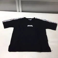 送料無料★FILA フィラ★半袖Tシャツ トップス★男女兼用 150 キッズ 子供★ブラック#31104sjj27