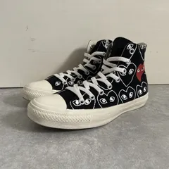 定価1.7万 PLAY COMME des GAR<!-利用不可文字-!>ONS × CONVERSE Chuck Taylor Hi コムデギャルソン コンバース チャックテイラー コラボスニーカー