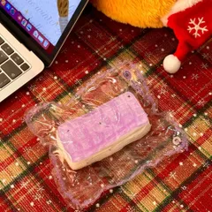 BLACKPEARLSTUDIO　ブラックパールスタジオ　パープルワッフル　水感　 スクイーズ　とろんスクイーズ　にぎにぎ　捏捏　一つ　みずみずしい　チャーム　飾り