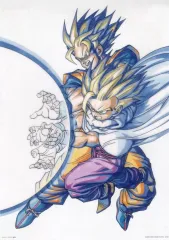 【中古】クリアポスター 鳥山明カラーイラストクリアポスター(A3) 孫悟空＆孫悟飯(親子かめはめ波) 「一番くじ ドラゴンボール 40th ～其之一～」 H賞