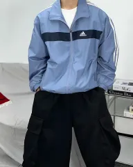 アディダス 03s スカイブルー ウィンドブレーカー L