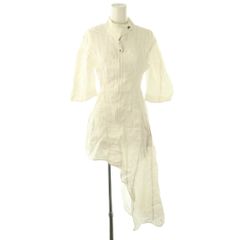 【中古】ステラマッカートニー 2022 コルセットドレス ワンピース アシンメトリー レーヨン リネン 36 ホワイト 白 ステラマッカートニー STELLA McCARTNEY 2022 コルセットドレス