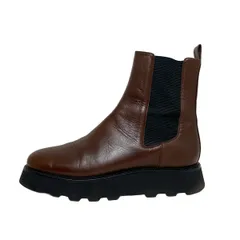 DIANA(ダイアナ) ショートブーツ 24 1/2 レディース - ダークブラウン サイドゴア レザー