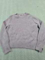 ナイスクラップ パープル ファー ニット