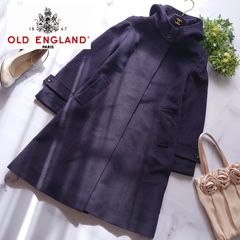 近年モデル オールドイングランド アンゴラビーバーフードコート 紺