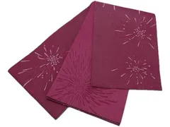 着物美人 送料込み 浴衣帯 長尺 日本製 半幅帯 夏帯 くすみ 浴衣帯ワイン 半幅帯ワイン 浴衣帯赤紫 半幅帯赤紫 浴衣帯ラメ 半幅帯ラメ 浴衣帯くすみ 半幅帯くすみ 浴衣帯女性 半幅帯女性 浴衣帯女の子 女性【 ワイン ラメ 花火】m461802k7