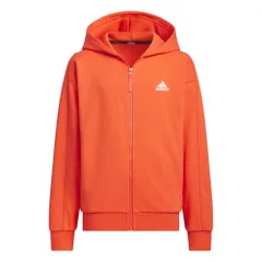 [アディダス] パーカー ワーディングパック ルーズフィット フレンチテリー フルジップパーカー キッズ KPX95 ブライトレッド(JP4922) [ブライトレッド(JP4922)] [160]