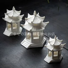 東屋 楼閣 開運 ミニチュア 置物 白磁 陶器 風水 禅 インテリア パワースポット 運気安定 守護 茶席 飾り 庭園風 ジオラマ 癒し 書斎 デスク 贈り物 プレゼント 和モダン 集中力 前向き 縁