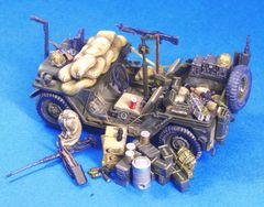 キ*グ様 1/35 日本海軍 九六式25mm三連装機銃 対空砲陣地ジオラマ
