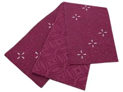 着物美人 送料込み 浴衣帯 長尺 日本製 半幅帯 夏帯 くすみ 浴衣帯ワイン 半幅帯ワイン 浴衣帯赤紫 半幅帯赤紫 浴衣帯ラメ 半幅帯ラメ 浴衣帯くすみ 半幅帯くすみ 浴衣帯女性 半幅帯女性 浴衣帯女の子 女性 女の子【ワイン ラメ 七宝】m461807k7