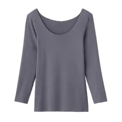 【新品】 インナーシャツ キレイラボ 【縫い目がない】吸湿発熱 起毛 暖かい 長袖インナー 襟ぐり広め KL9846N