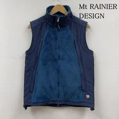 マウントレイニアデザイン ボア フリース ベスト ナイロン 前開き フルジップアップ 切り替え 防寒 USA製 メンズ M ISItems【USED】【古着】【中古】50119053