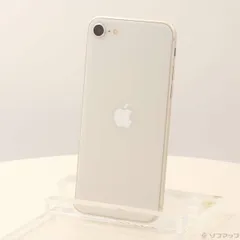 〔中古品〕 iPhone SE 第3世代 64GB スターライト MMYD3J／A SIMフリー【198】