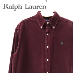 Ralph Lauren ラルフローレン コーデユロイシャツ ワンポイント S ワイン ボルドーメンズ ファッション