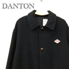 DANTON DANTON WOOL LIGHT MOSSER 16A-WS-005 JD-8643 LMM ダントン ウールライトモッサステンカラーコート ロングコート  40 ネイビー メンズ ファッション