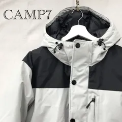 CAMP7 キャンプセブン ダウンジャケット CP4216001 L ライトグレー ブラック メンズ ファッション