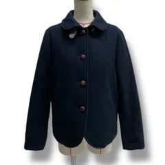 MACKINTOSH PHILOSOPHY マッキントッシュフィロソフィー ダウンジャケット コート ウール アウター くるみボタン レザーベルト ネイビー 紺 サイズ38 レディース 冬 ゴーゴー古着久喜倉庫店 8 北1391のサムネイル
