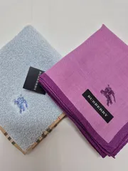 【新品】BURBERRY メンズハンカチ & タオルハンカチ セット
