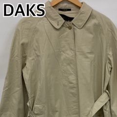 DAKS（ダックス） 総柄ロゴ ステンカラーコート ロング 42 やや薄手 