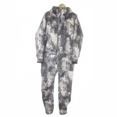 グレースエンジニアーズ GRACE ENGINEER'S 作業服 ワークウェア つなぎ フーディ 長袖 パンツ 中綿 暴風 防寒 M グレー カモフラ 迷彩柄 /AO11 ■GY99