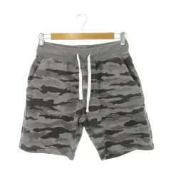 ディーゼル DIESEL LOUNGEWEAR ショートパンツ スウェット ロゴ 迷彩柄 カモフラ 総柄 S グレー /AH15 ■GY03