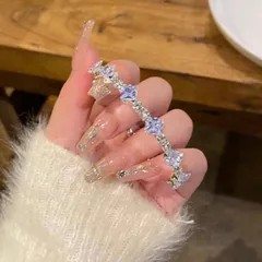 高見えスクエアストーン テニスブレスレット シルバー レディース 韓国アクセ 大人可愛い 華奢 キラキラ パーティー