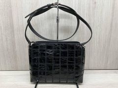 美品⭐️シャイニングクロコ クロコダイル ショルダーバッグ 黒 JRA 