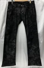 美品トルネードマート　黒　シャドーペイズリー柄コーティングデニムパンツ　　Ｍ 2025年最新】トルネードマート パンツの人気アイテム - メルカリ