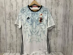 adidas／ユニフォーム／ゲームシャツ／ホワイト×ブルー／ワッペン／JFA／AA0284／メンズ