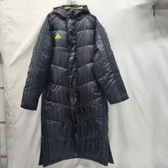 adidas ベンチコート  ダウン ロング CLIMAPROOF  サイズO ネイビー系
