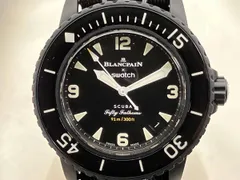 6月27日までセール！ 【BLANCPAIN×Swatch】Ocean of Storms/S035B40/自動巻/日差10秒程度/腕時計/ブランパン/スウォッチ/中古のサムネイル