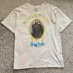 レディメイド X DENIM TEARS(デニムティアーズ) コラボ 半袖 Tシャツ (白/XL)