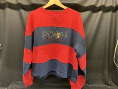 スウェット レッド 90sPooh／古着□ スウェット
