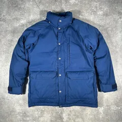 THE NORTH FACE ザノースフェイス ブルー ポリエステル アメリカ製 茶タグ ダウンジャケット M 80's アウター vintage