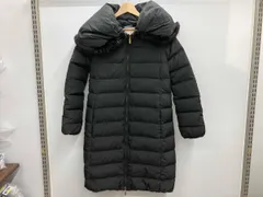 MONCLER モンクレール ダウンコート ブラック ファー サイズ00 ALEXANDRIA イタリア製 49376/90/54106