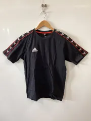 ピ294⚫︎adidas⚫︎アディダス⚫︎ Tシャツ⚫︎半袖⚫︎スポーツシャツ⚫︎sizeM⚫︎黒