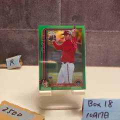 2025 Topps Chrome NPB 佐々木泰 Tai Sasaki 83/99 広島東洋カープ Green Refractor カード