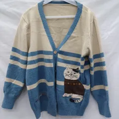 猫 パータン ニット カーディガン 2種（ユニセックス95）