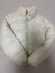 (実際に着用1回) アイボリー ダウン アウター ショートダウン
